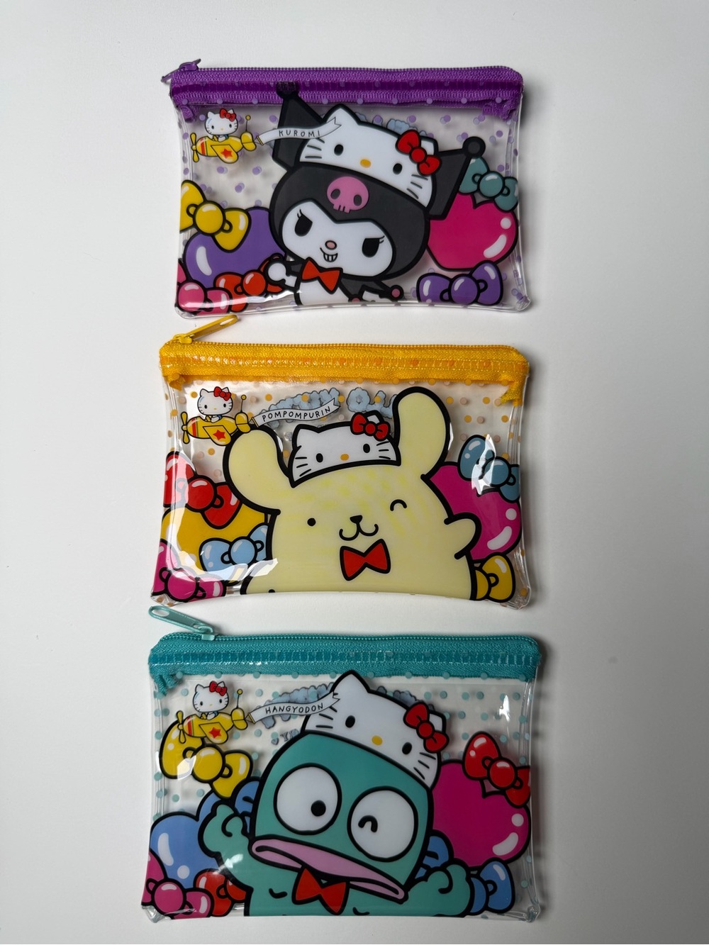 Sanrio Hello Kitty 50th Anniversary Mini Pouch Set of 3